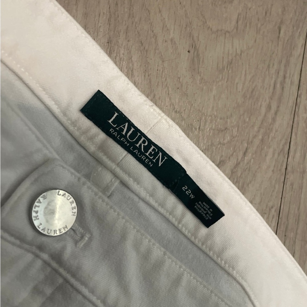 Ralph Lauren Straight-Leg White Jeans - Picture 2 of 3